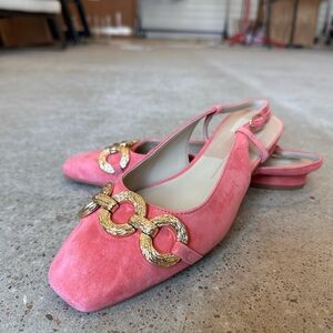 Dolce Vita Ramano Flats in Pink Coral Suede Women Shoes size 8